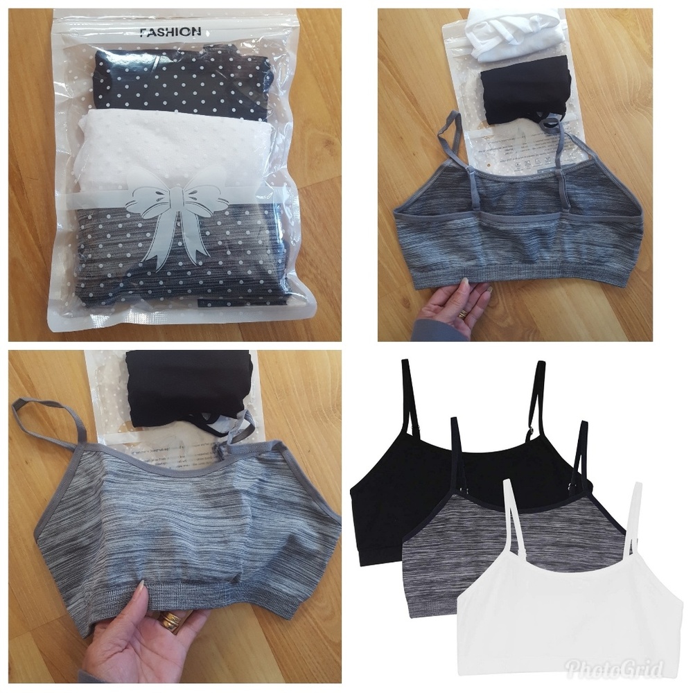 3 PACK GIRLS COTTON CAMISOLE BRA